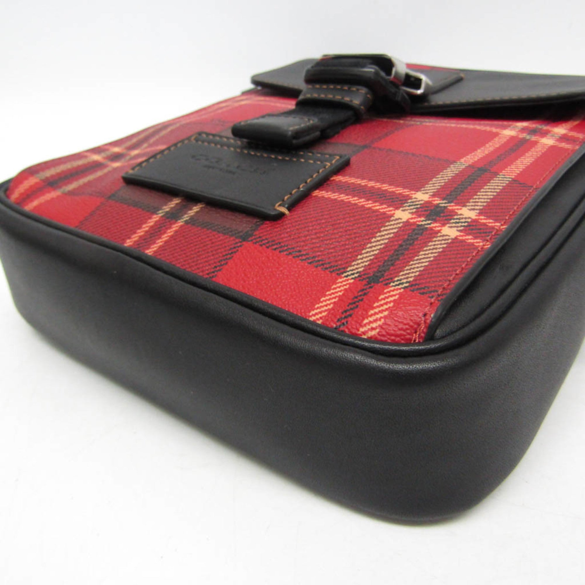 Coach Track Pack · Tartan Plaid · Leather