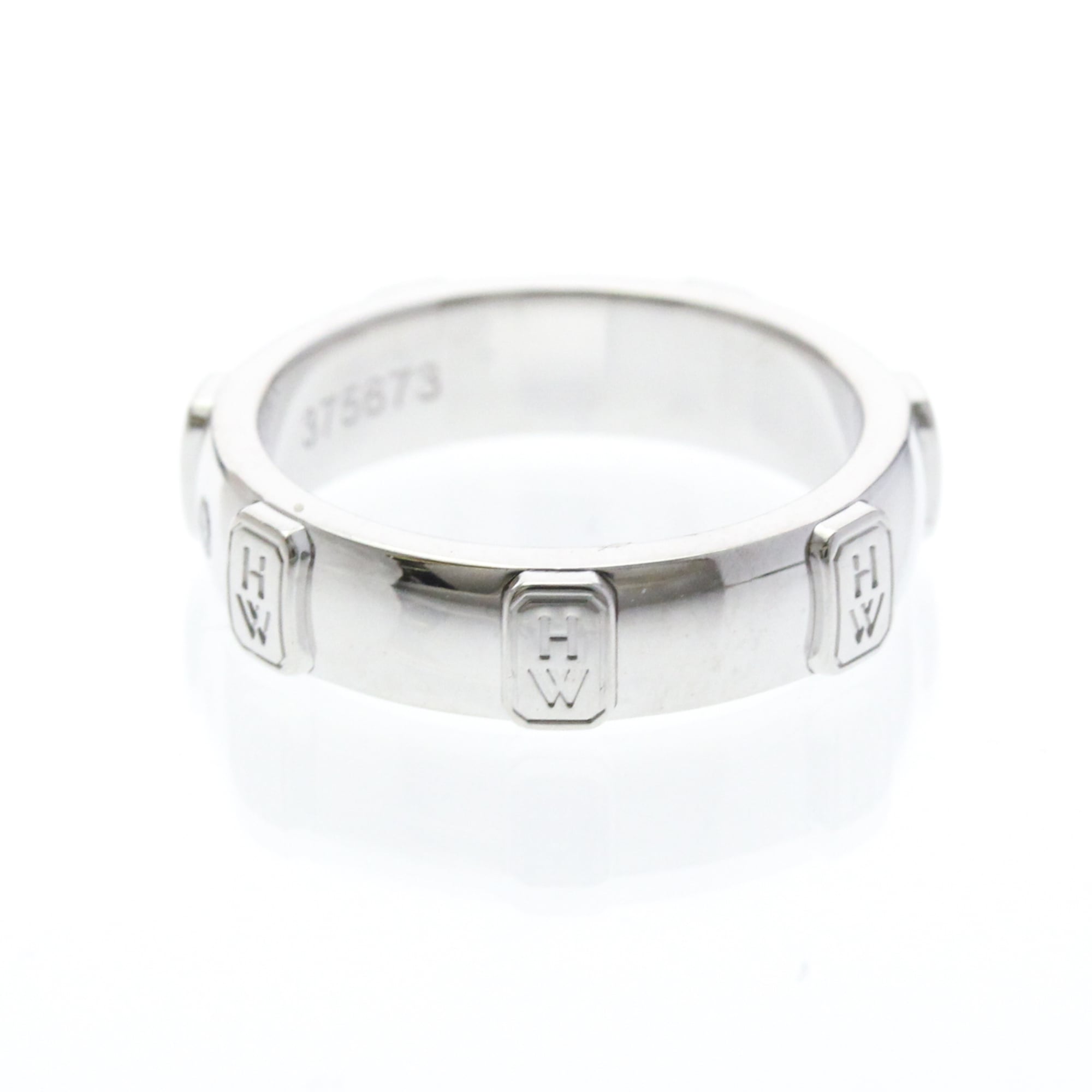 Harry Winston HW Logo · 18K White Gold