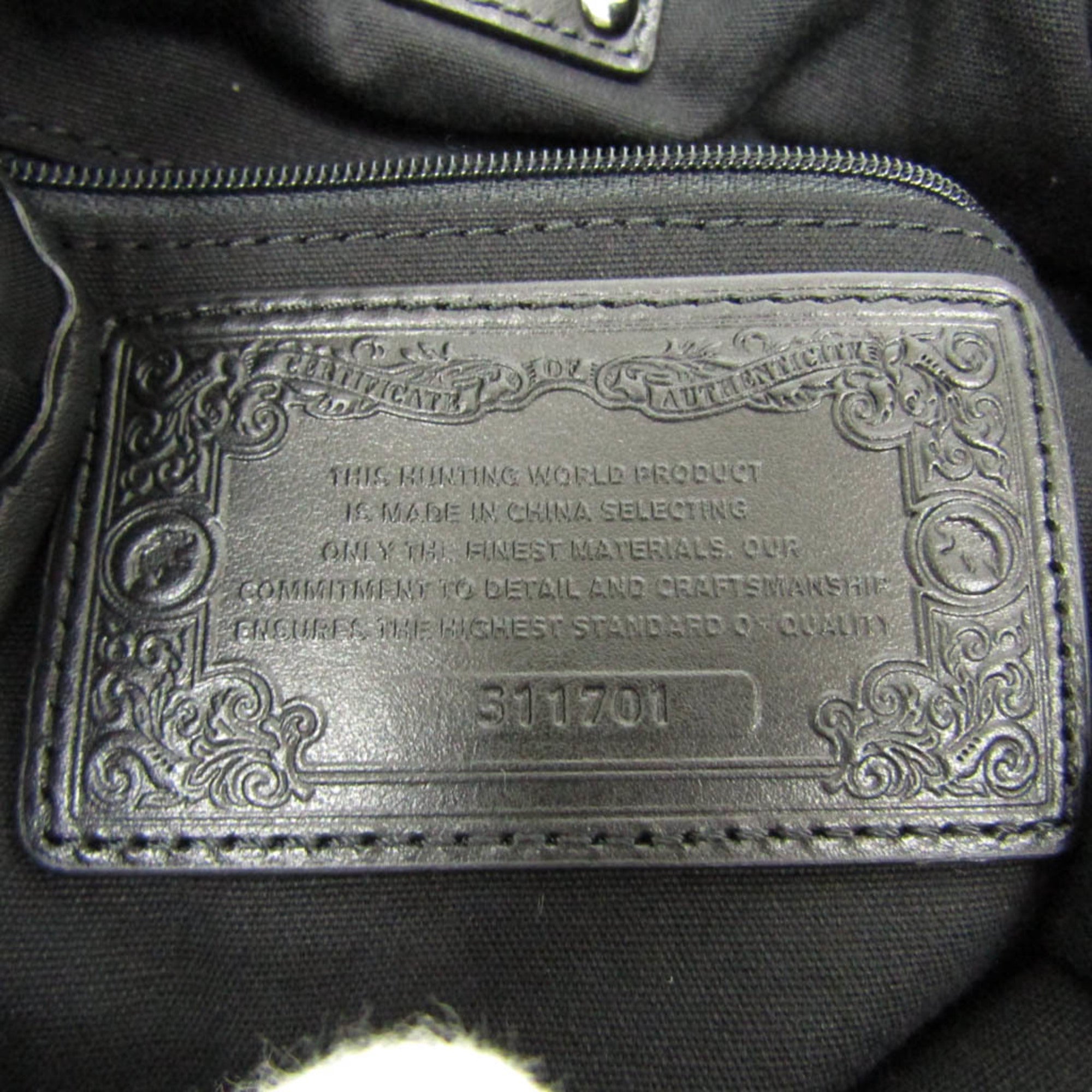Hunting World · Nylon Leather Backpack