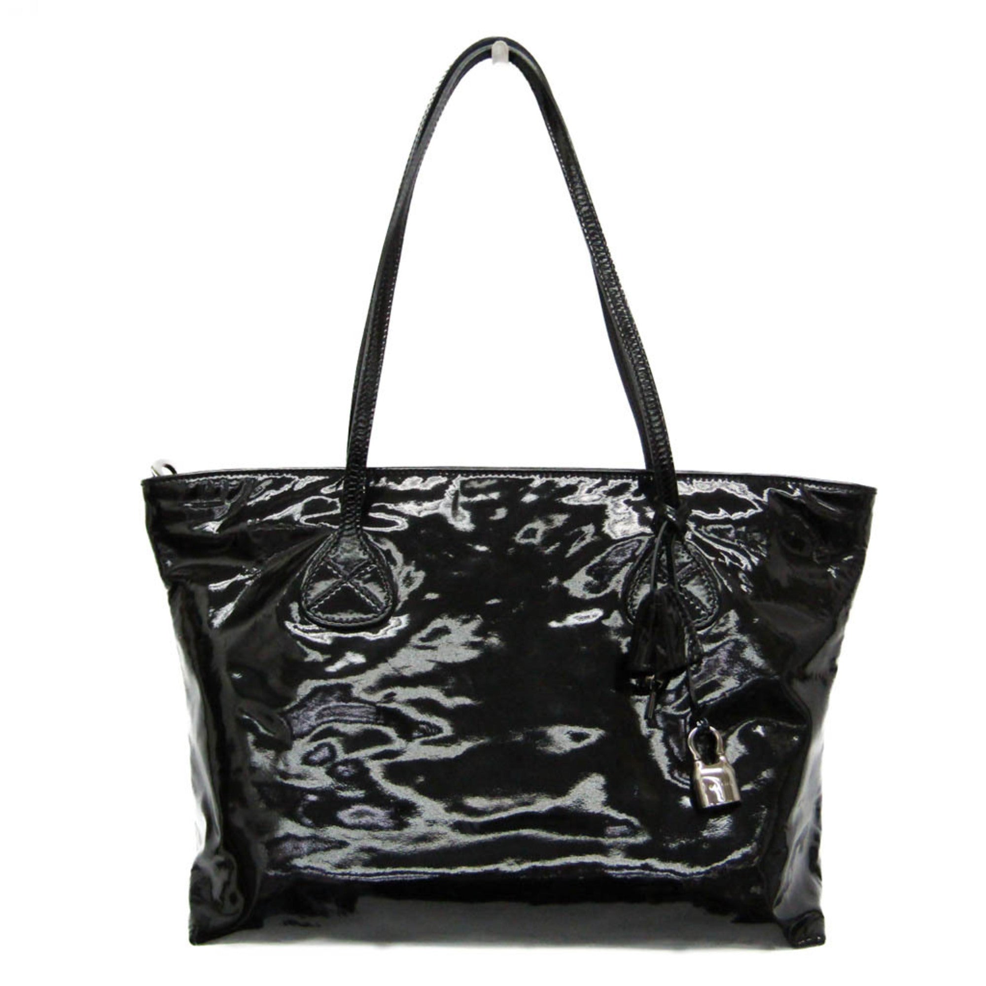 Celine Enamel Leather Tote