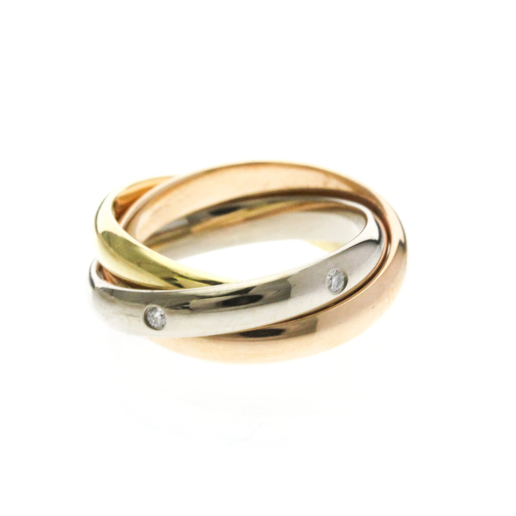 Cartier Trinity · Tri-Gold · Diamond