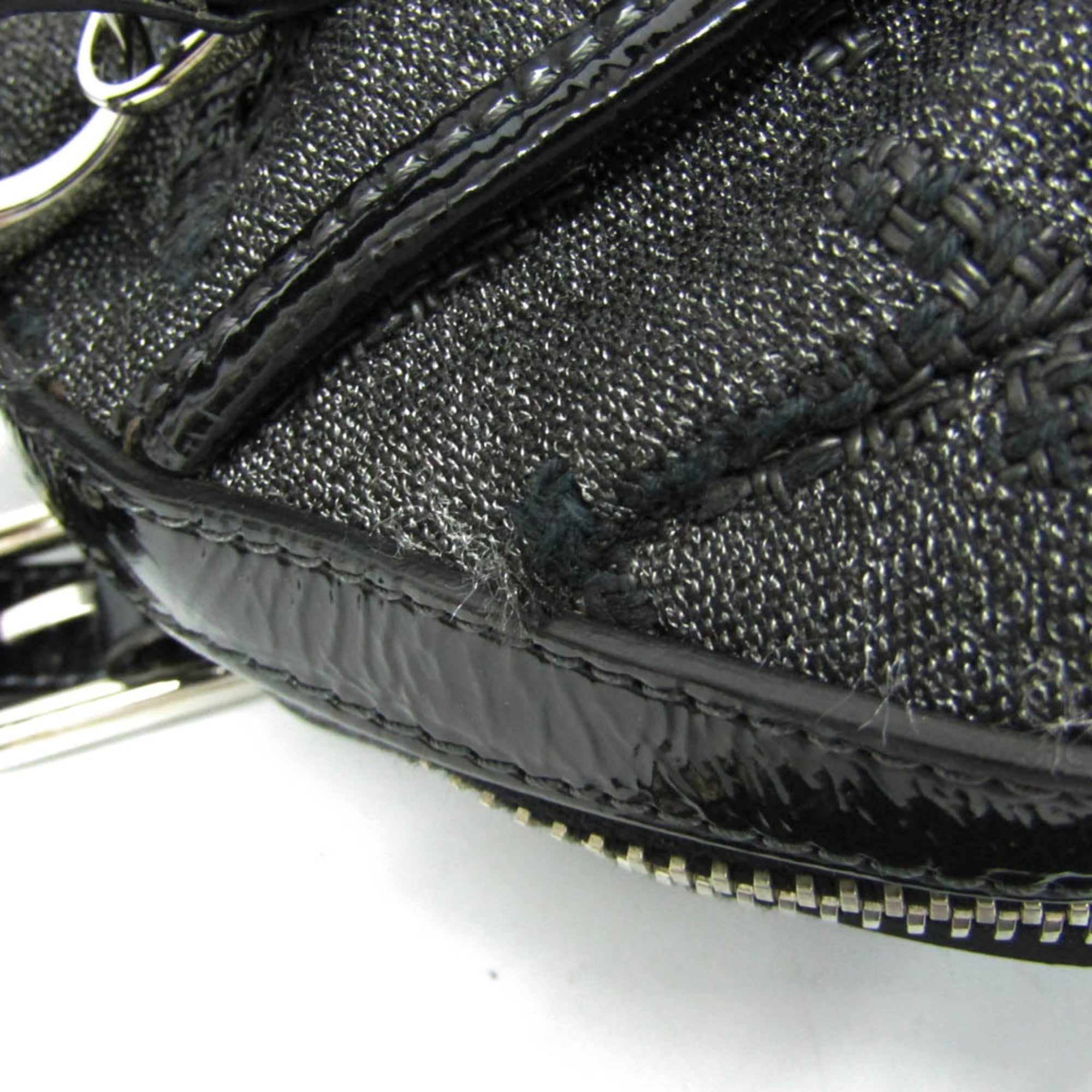Tod's Small Boston · Canvas & Patent Leather