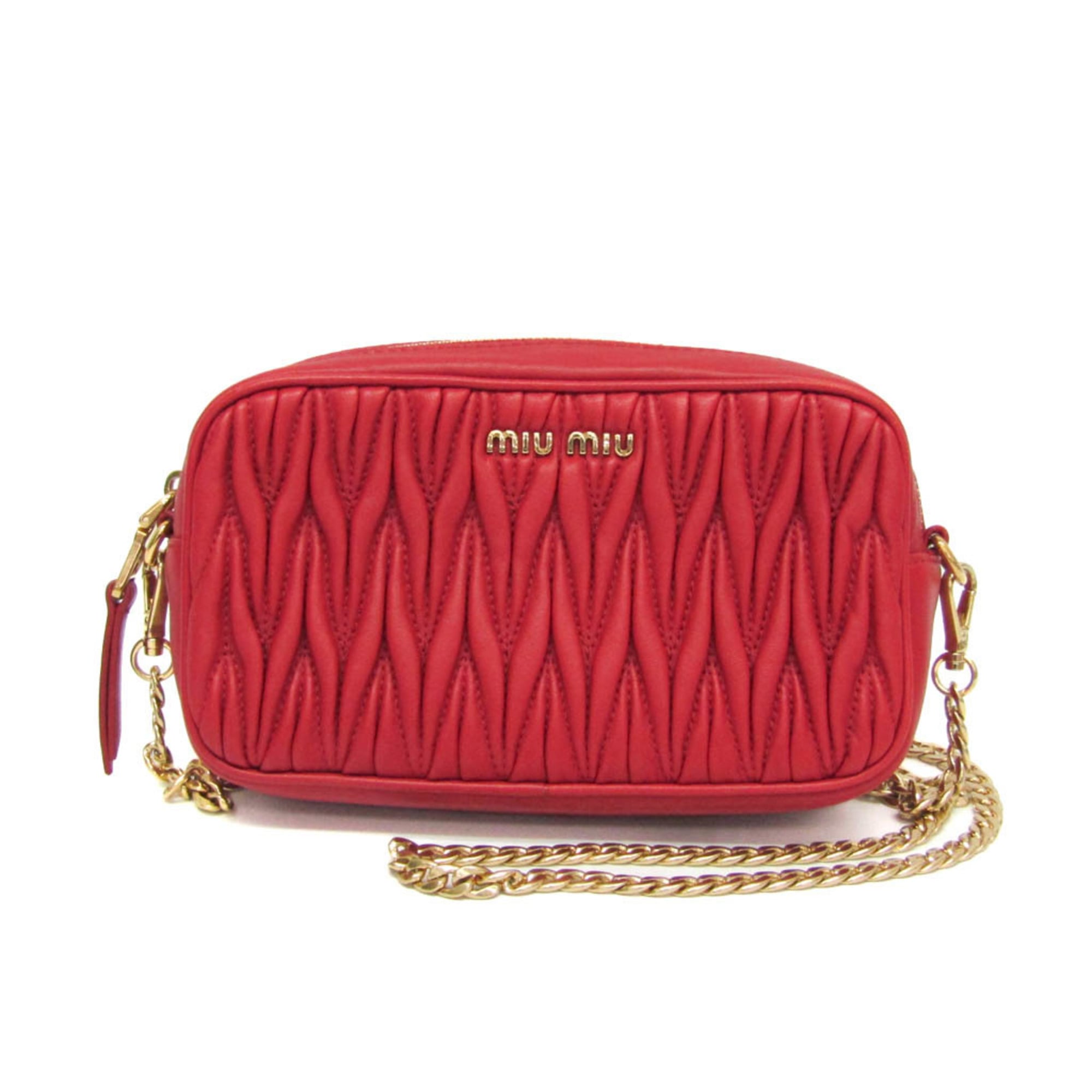 Miu Miu Matelassé · Chain Pouch