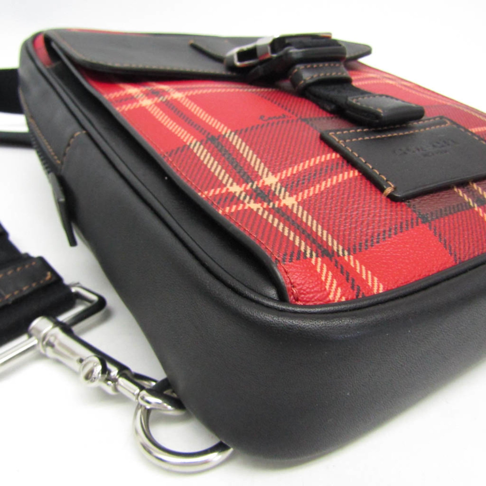 Coach Track Pack · Tartan Plaid · Leather