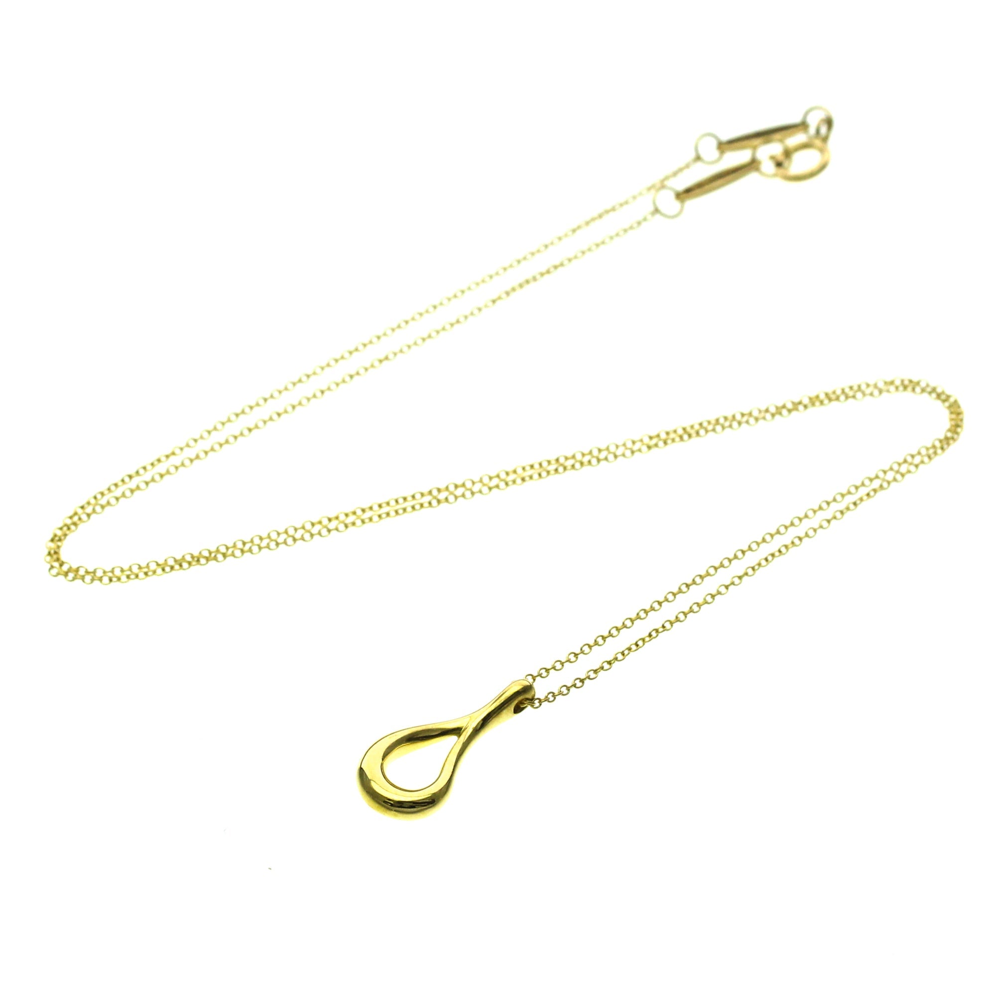 Tiffany Open Teardrop · 18K Yellow Gold