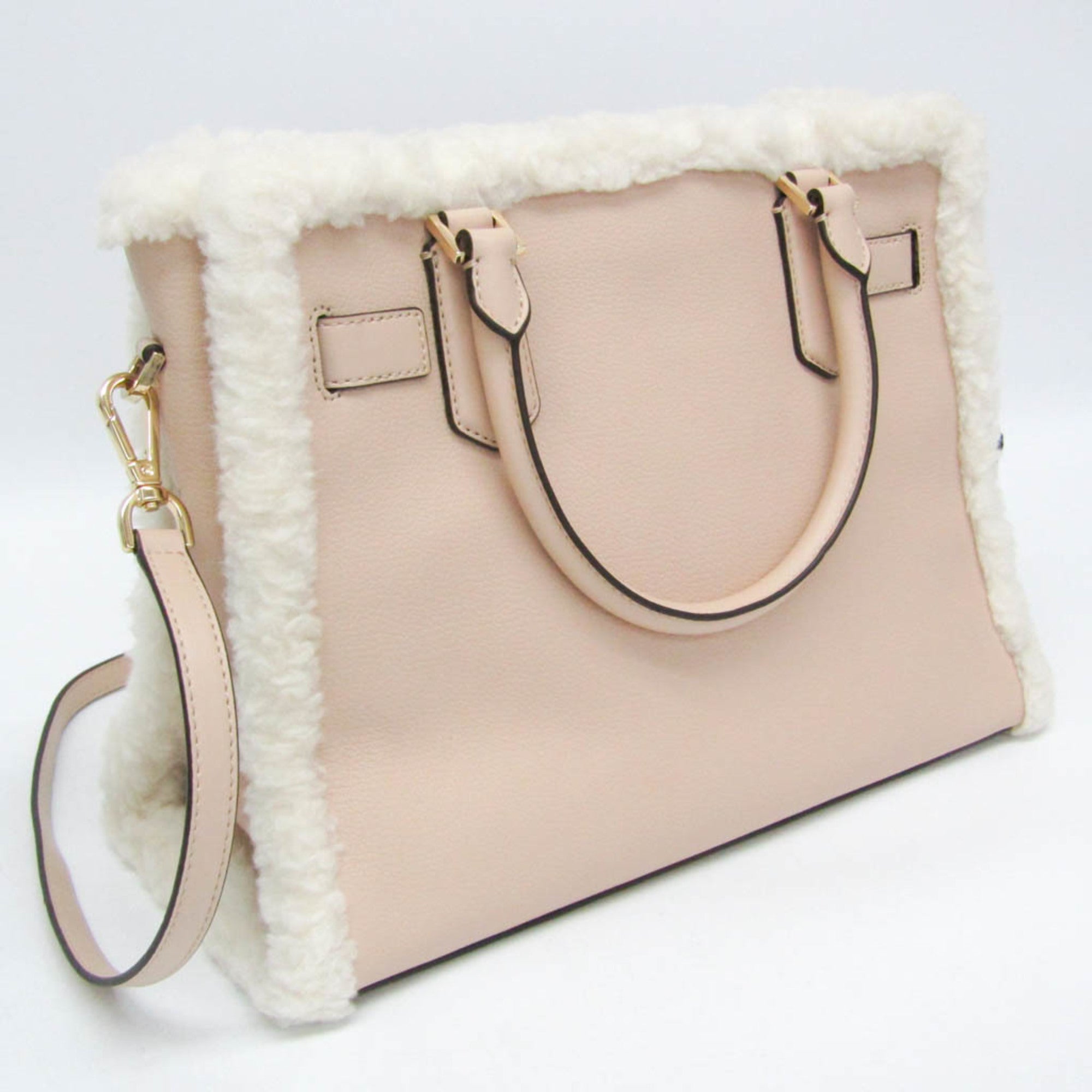 Michael Kors Hamilton · Leather & Fur Satchel
