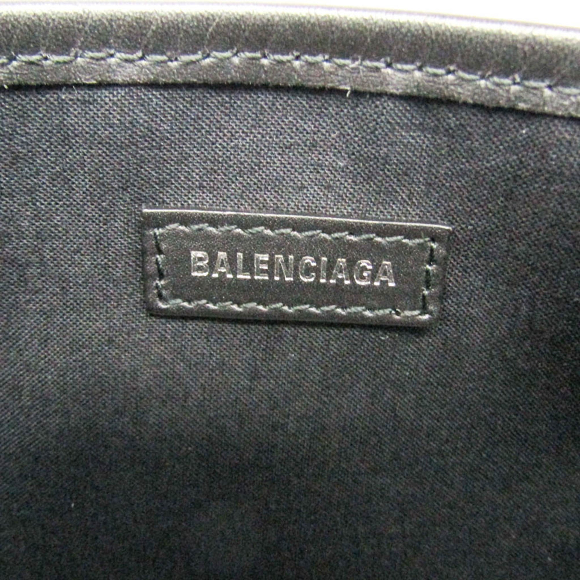 Balenciaga Navy Cabas · Canvas & Leather