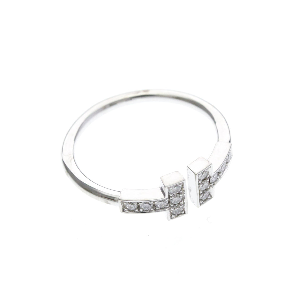 Tiffany T Wire · 18K White Gold · Diamond