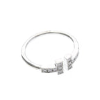 Tiffany T Wire · 18K White Gold · Diamond