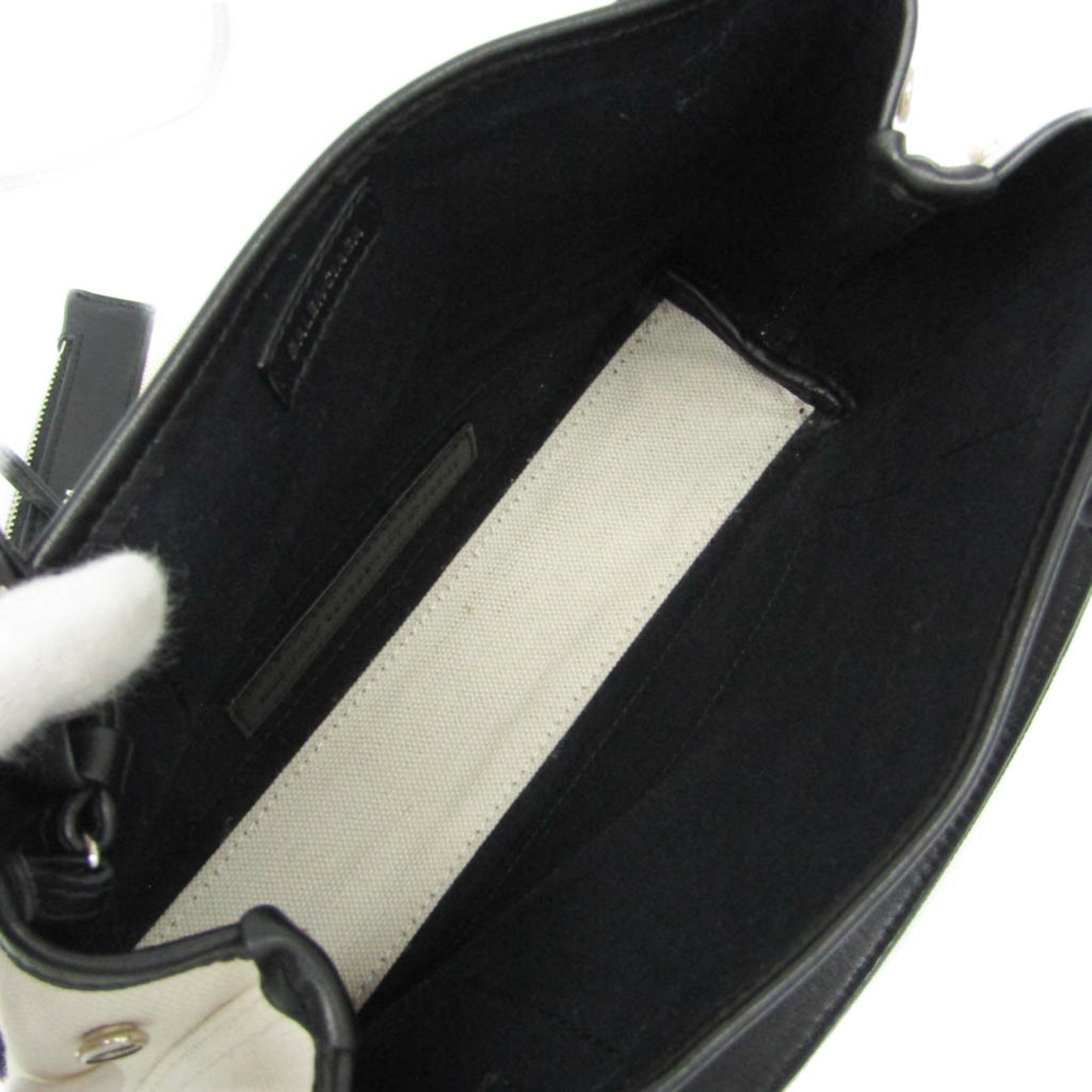 Balenciaga Navy Cabas XS · Canvas & Leather