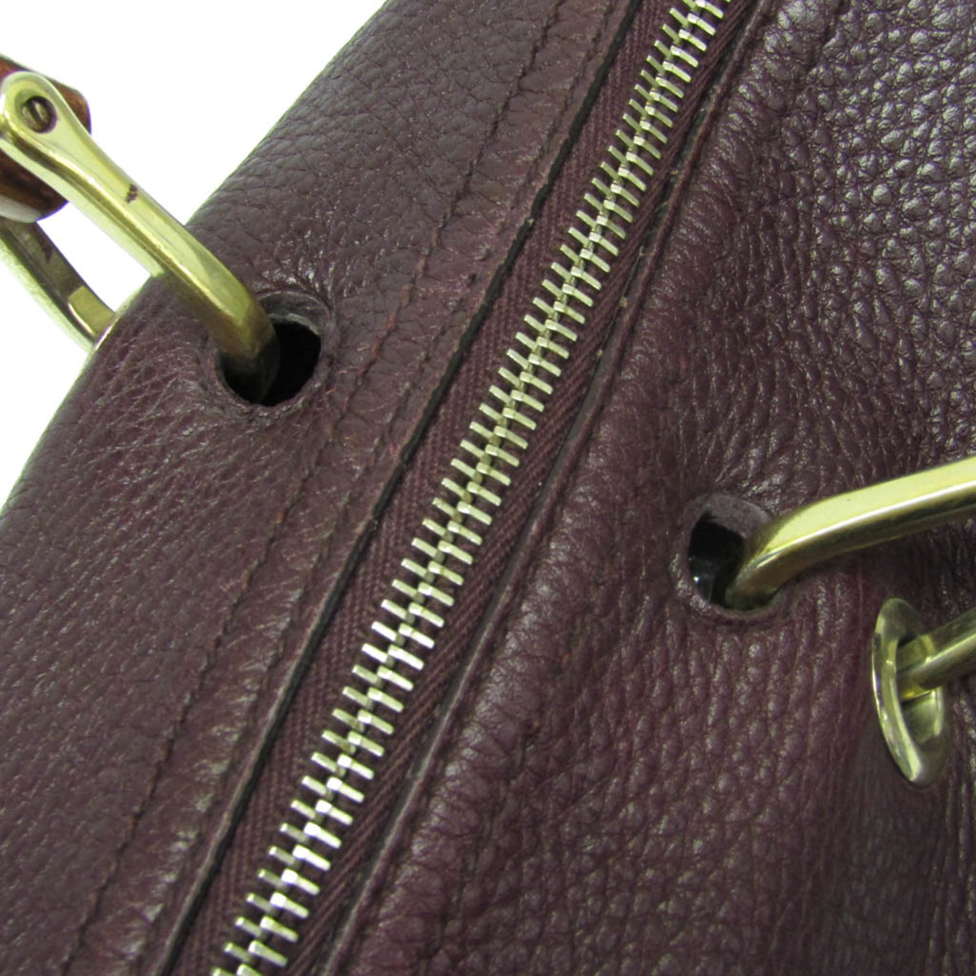 Gucci Bamboo · Leather Handbag