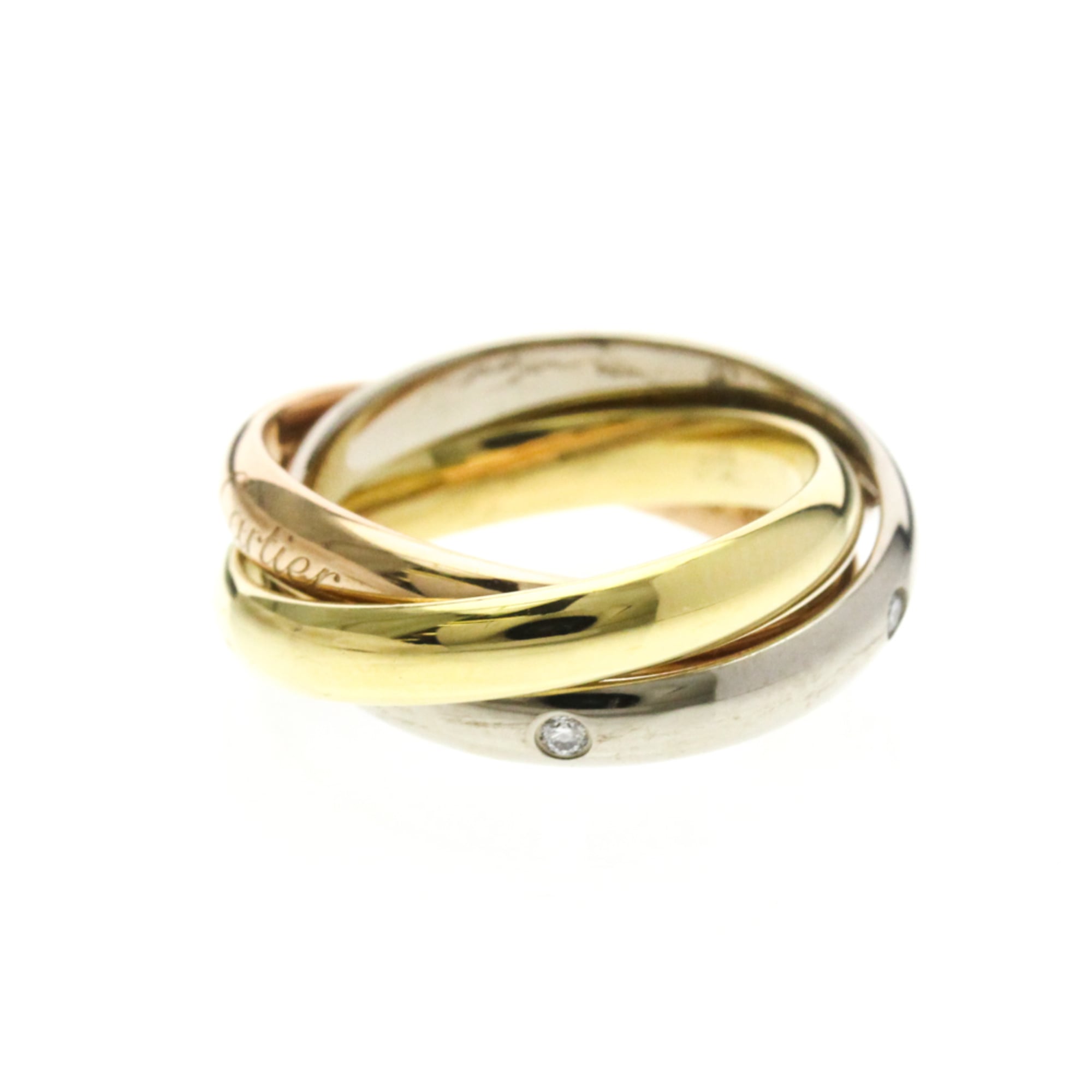 Cartier Trinity · Tri-Gold · Diamond