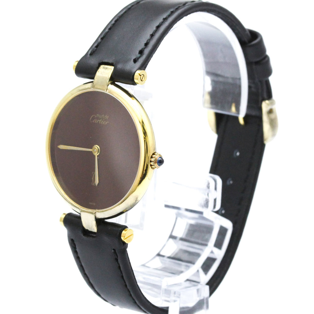 Cartier Must Vendome · Gold Plated · Quartz
