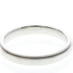 Tiffany Milgrain Band Ring · Platinum