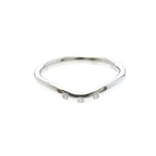 Tiffany Curved Band · Platinum · Diamonds