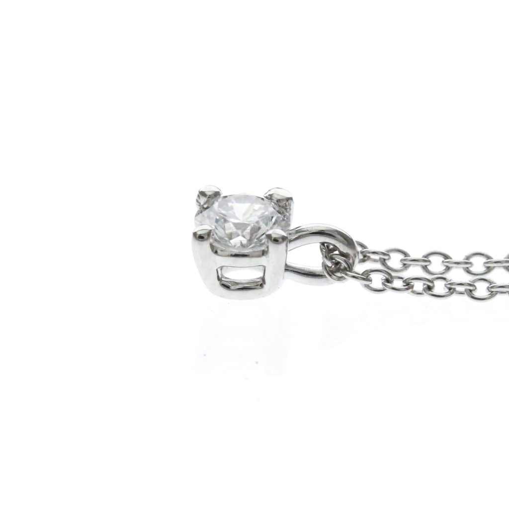 Tiffany Solitaire Diamond · Platinum Necklace