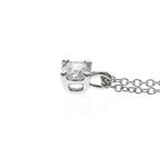 Tiffany Solitaire Diamond · Platinum Necklace