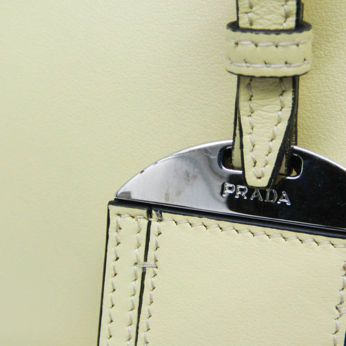 Prada City Calf · Leather Tote