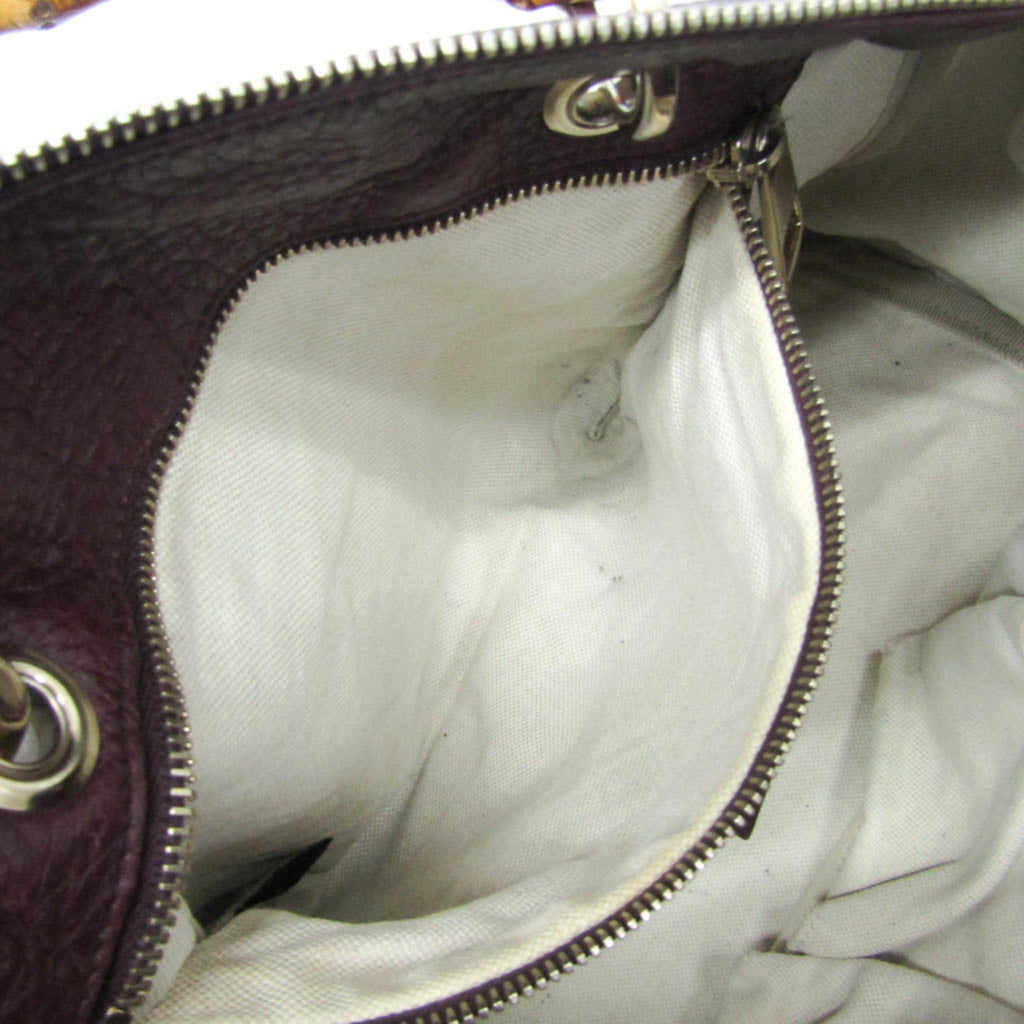 Gucci Bamboo · Leather Handbag