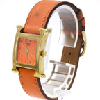 Hermès Heure H · Gold Plated · Quartz