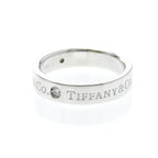 Tiffany Platinum Band · Three Diamonds