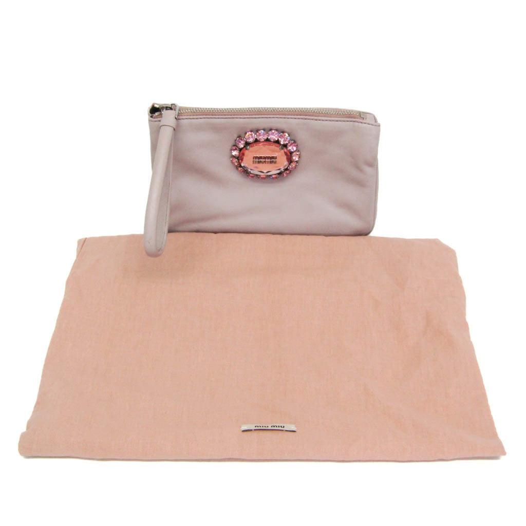 Miu Miu Nappa Cristal · Leather Pouch