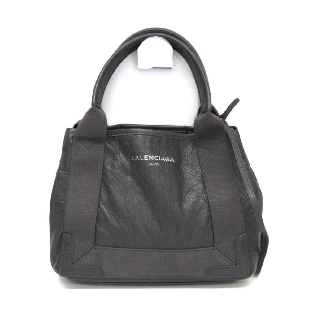 Balenciaga Navy Cabas XS · Leather
