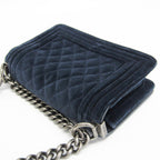 Chanel Boy · Velvet · Chain Shoulder Bag