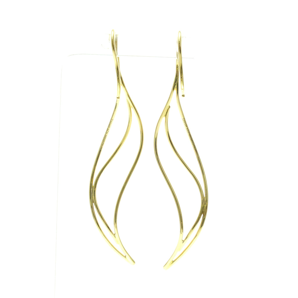 Tiffany Wave · 18K Yellow Gold · Earrings