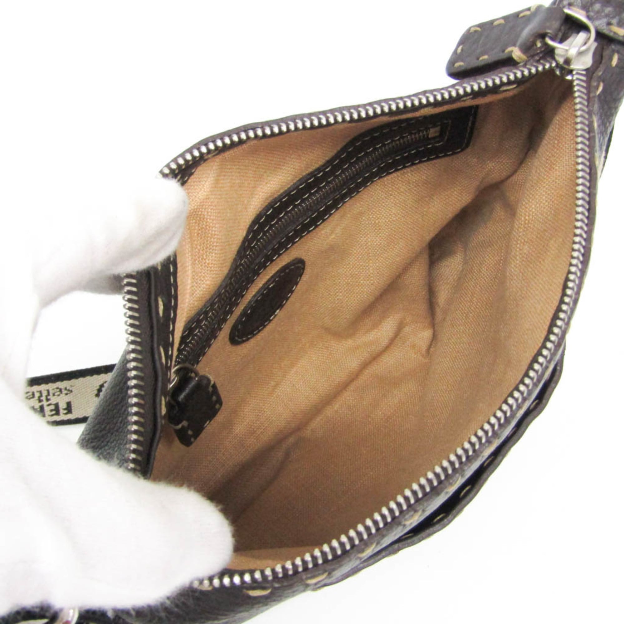 Fendi Selleria · Leather Shoulder Bag