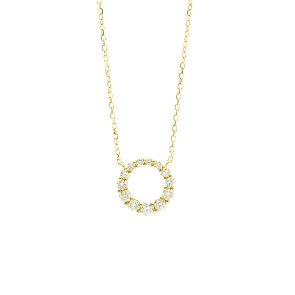 4°C Circle Diamond · 18K Yellow Gold