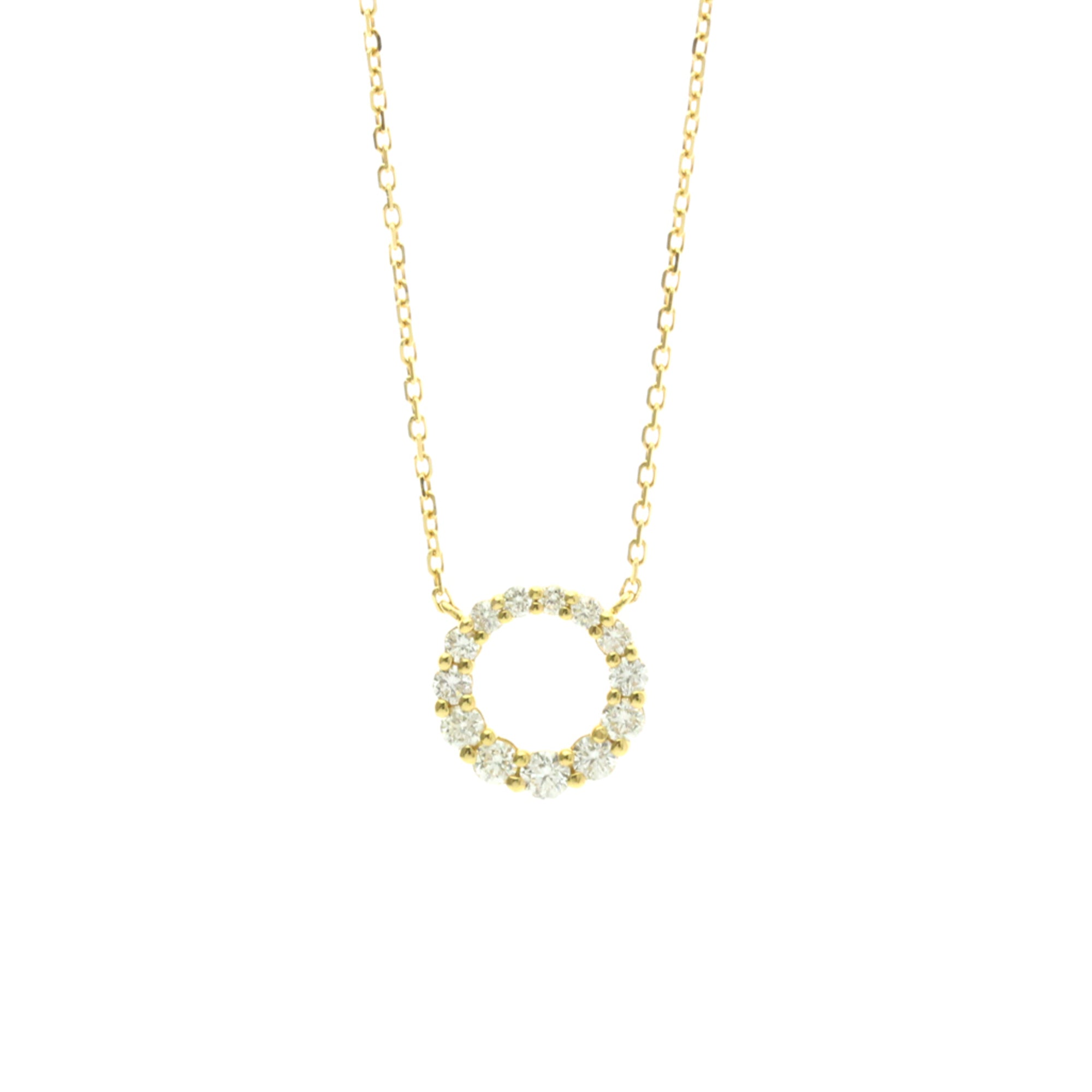 4°C Circle Diamond · 18K Yellow Gold