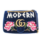 Gucci GG Marmont · Velvet · Chain Shoulder