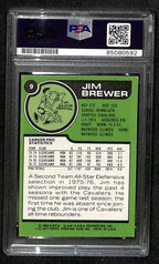 1977/78 TOPPS #9 Jim Brewer Auto/Signed Card PSA/DNA 185492