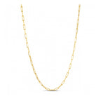 Sterling Silver Gold Plated Paperclip Chain (2.95 mm)