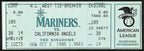 2004 AL West Tiebreaker Game Full Ticket Mariners vs. Angels 187530