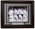 Joe DiMaggio HOF Yankees Signed/Auto 11x14 1936 Photo Framed PSA/DNA 155569