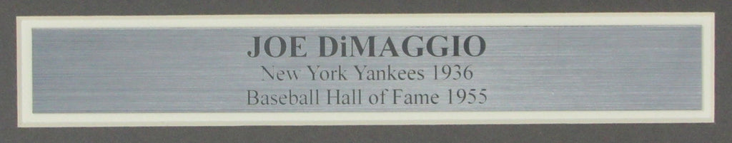Joe DiMaggio HOF Yankees Signed/Auto 11x14 1936 Photo Framed PSA/DNA 155569