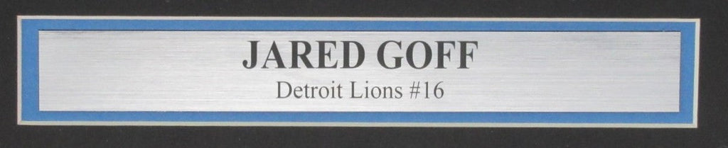 Jared Goff Autographed 16x20 Football Photo Framed Detroit Lions Fanatics