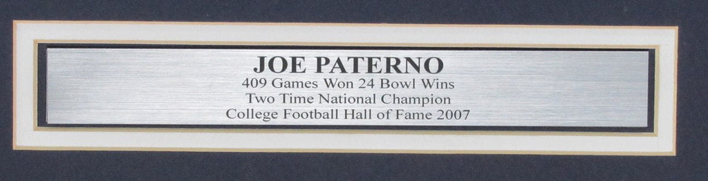 Joe Paterno Autographed Penn State 16x20 Photo Framed PSA/DNA 192695