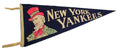Vintage New York Yankees "Uncle Sam" AL Champions 12"X30" Pennant RARE 192292