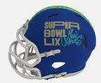 Super Bowl 59 LIX Speed Mini Helmet Kansas City Chiefs Eagles Un Signed 193474