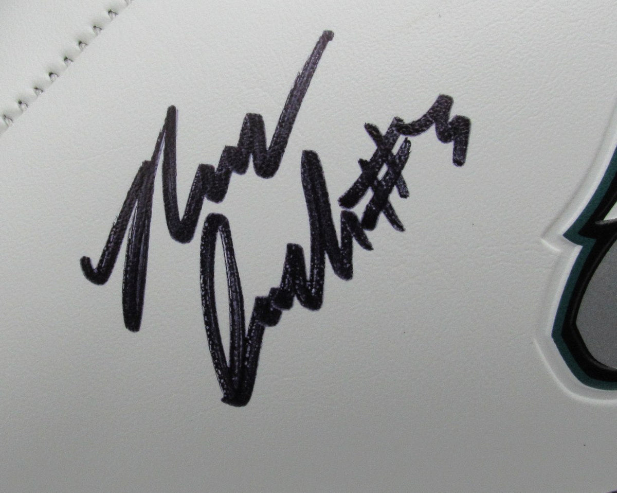 Nolan Smith Signed/Auto White Philadelphia Eagles Logo Football JSA 193465