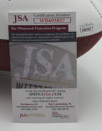 Nolan Smith Signed/Auto White Philadelphia Eagles Logo Football JSA 193465