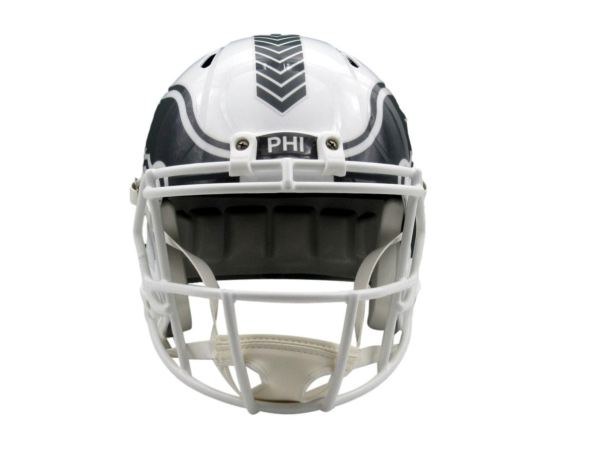 Nolan Smith Signed Full Size Replica Salute to Service Helmet Eagles JSA 193471