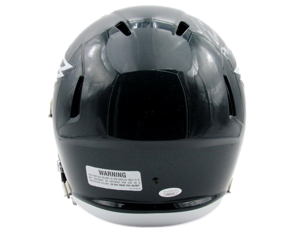 Nolan Smith Signed/Inscribed Full Size Speed Replica Helmet Eagles JSA 193472