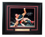 Cael Sanderson Iowa State Wrestling Signed/Inscr 11x14 Photo Framed JSA 192704