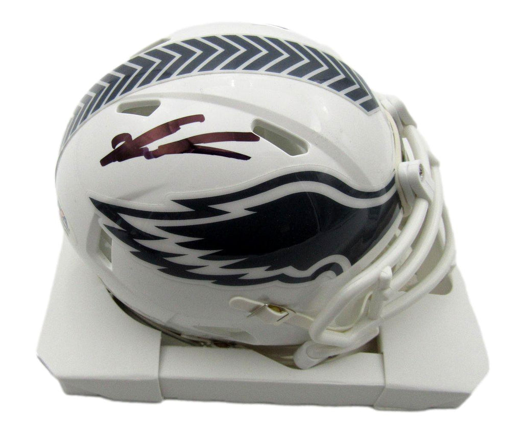 Jalen Carter Signed/Auto Salute to Service Mini Helmet Eagles PSA/DNA 193667