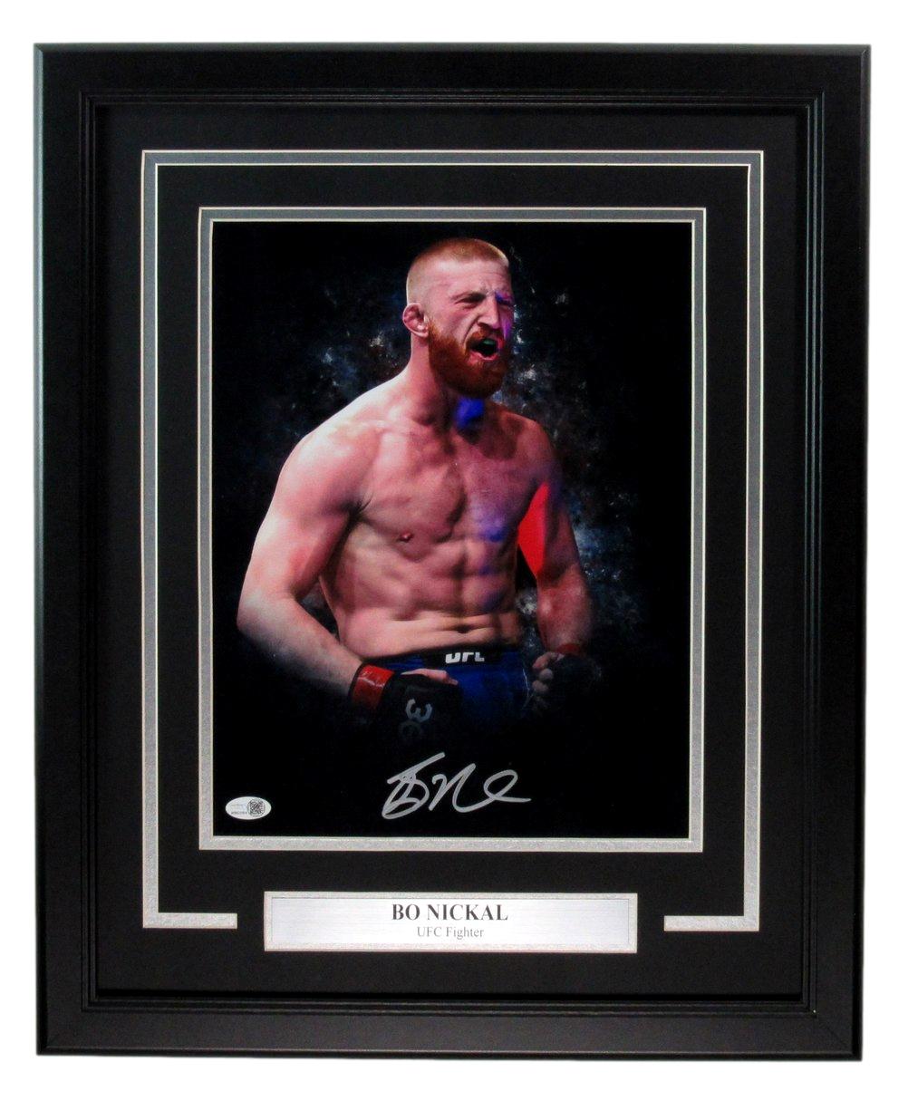 Bo Nickal Signed/Auto 11x14 Photo UFC Fighter Framed JSA 193620