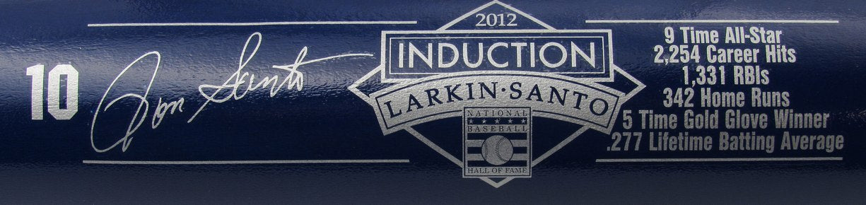 Ron Santo HOF Navy Blue Cooperstown Bat with Stats Chicago Cubs UNSIGNED 192630